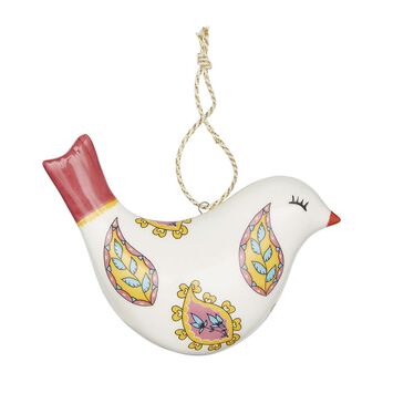 Kit Kemp Paisley Puffed Bird Ornament